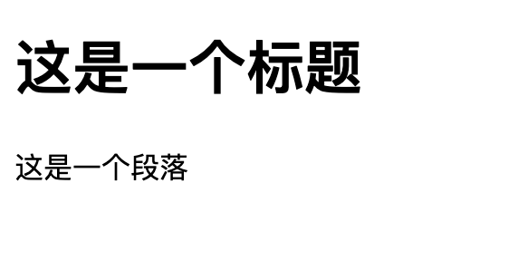 HTML 初体验